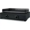 Image de Plancha électrique FORGE ADOUR Modern E 60 A N noir 2 brûleurs à poser 65.5x39.5 cm
