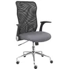 Image de Chaise Minaya Dossier Maille Noire Assise Bali Gris Moyen Marque Piqueras ET Crespo