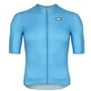 Image de 226ERS - Maillot Manches Courtes Color Block Bleu Taille L, Vêtements pour Hommes et Femmes, Maillot de Cyclisme pour Athlètes, Léger, Respirant, Bon Séchage et Confort, Col Lycra