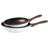 Image de Lot de poêles à induction, 24 cm et 28 cm, capteur de température, double couche antiadhésive, Full Induction, poêles Cloen modèle Alex (set de poêles)
