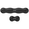 Image de SUBBLIM Ergo Crystal Flex Pack Repose-poignet en gel pour clavier et souris Design ergonomique Ondulé antidérapant Soulagement du tunnel carpien pour bureau et gaming