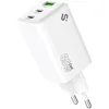 Image de GAN Chargeur 65W SUBBLIM, 2×USB-C + USB-A PD 3.0 & PPS 45W + 20W en même temps pour MacBook Air/Pro 13", DELL XPS 13, iPad Pro/Air, Galaxy Tab S9, Steam Deck, Galaxy S25 Ultra, iPhone 16,15
