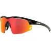 Image de eassun Sprint Lunettes de Soleil, Monture : Noir Brillant, Couleur des Verres : Rouge Revo, L Mixte
