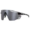 Image de Eassun Mixte Fartlek Lunettes de Soleil, Noir Brillante, L