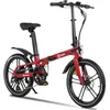 Image de Youin Marbella Vélo électrique Pliant Urbain Rouge 20 Pouces Moteur 250W Batterie intégrée 36V autonomie 40 km Freins hydrauliques 7 Vitesses léger Compact.