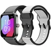 Image de SPC Smartee Duo Pro   Smartwatch Montre Intelligente avec GPS, écran AMOLED 1,78 , True Wireless, appels Bluetooth, Batterie 9 Jours, 100 Sports, 2 Bracelets Inclus (Blanc et Noir), IP68