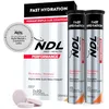 Image de NDL Pro-Health Fast Hydration - Comprimés effervescents à hydratation rapide, électrolytes et sels minéraux pour le sport, réduit la fatigue et l'épuisement, saveur orange, pack de 2, 40 comprimés