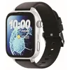 Image de SaveFamily SaveWatch Plus 2 | Montre Connectée pour Enfant avec GPS | Localisateur GPS, Appels, Vidéo, WhatsApp, Spotify, App Store, Cadran Argenté et Bracelet en Silicone Noir