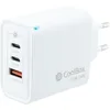 Image de CoolBox Chargeur 2x USB C + USB A 65W avec Technologie GAN, QuickCharge 3.0 + PowerDelivery, Compatible avec iPhone/iPad/Galaxy/Xiaomi, Format Ultra Compact, Blanc