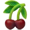 Image de Oli & Carol - Jouet de Dentition et Bain en Caoutchouc Naturel, Mery The Cherry, 10 cm