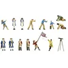 Image de Lot de 14 Figurines avec Accessoires en Mètal pour HMS Endeavour