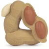 Image de Oli & Carol - Jouet de dentition pour bébé en caoutchouc naturel, Paco the Peanut, 8 cm