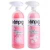 Image de KLINPIG - Kit de nettoyage vélo 1L avec dégraissant biodégradable pH neutre, élimine graisse et saleté, sans danger pour peinture et joints, parfum agréable, couleur rose