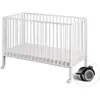 Image de Tissi Lit Pliant de l'Enfant Bébé, Blanc, 60 x 120 cm, 1 Unité, 1 Unité