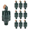 Image de [Pack 10] Arrosage rotatif super 10, filetage 1/2" mâle. Arroseur rotatif 360 avec portée jusqu'à 10 m et pression de travail de 2,5 à 4 bars. [Marron] Couvercle d'arrosage