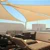 Image de Suinga - Auvent Type Voile en Polyester Triangulaire 5 x 5 x 5 mètres, Beige 165 GR/m2 UV pour Jardin. Corde d'installation Inclus
