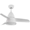 Image de TECHBREY - Ventilateur de Plafond Silencieux | Moteur DC 40W | Lumière LED 15W CCT | Télécommande RF 15m | 3 Vitesses | Design Industriel Élégant, 91cm, Avec lumière, ABS