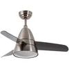 Image de LEDKIA LIGHTING TECHBREY - Ventilateur de Plafond Silencieux | Moteur DC | LED CCT 15W | 6 Vitesses | Télécommande RF | Gris Industriel, Sélectionnable, Acrylonitrile butadiène styrène (ABS)