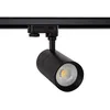 Image de LEDKIA LIGHTING Spot LED sur Rail Triphasé 30W Dimmable Mallet Noir 4000K Blanc neutre