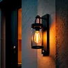 Image de LEDKIA LIGHTING Applique Murale Extérieure Benny avec Détecteur de Mouvement PIR Noir E27