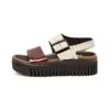 Image de Art pour femme. 1157811UP003_020 Sandales en cuir 1578 Brighton bordeaux, beige (39), 3 à 5 cm, Boucle, Casuel
