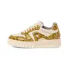 Image de Art pour femme. 1177714YR003_0MU Baskets en cuir 1777 Belleville multicolore (38), Plat, Lacets, Casuel