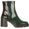 Image de ART 1974 Berne, Bottines Basses avec Zip Femme, Noir et Vert, 40 EU