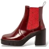 Image de Art pour femme. 119831167003_008 Bottines en Cuir 1983 Berna bordeaux (39), Rouge, 8 à 10 cm, Aucun, Casuel, Fête