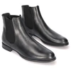 Image de Pretty Ballerinas pour femme. 46611 Bottines en cuir Pat noires (38), Plat, Aucun, Casuel