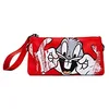 Image de Desigual - Mini sac rouge effet sablé avec le dessin de Bugs Bunny imprimé - Taille TU