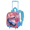 Image de Disney Lilo et Stitch Match-Sac à Dos 3D à roulettes Petit, Rose, 26 x 34 cm, Capacité 12,5 L