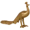 Image de Figurine décorative 26 x 7 x 19 cm Doré Paon