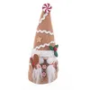 Image de BigBuy Christmas Décoration de Noël Beige Multicolore Sable Tissu Fille 8 x 6 x 19,5 cm