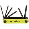 Image de Cofan Jeu de clés Torx | 6 pièces | Il comprend : T-10, T-15, T-20, T-25, T-27, T-30