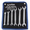 Image de Cofan Jeu de clés fixes à double fourche polies | Avec des dimensions de 6 à 17 mm | Il comprend 6 pièces