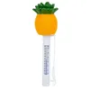 Image de Thermomètre de piscine flottant ananas, mesure précise, Orange et vert