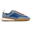 Image de HOFF pour homme. 22559002 Bridge Mkii Leather Sneakers blue (46), Cuir, Bleu, Plat, Lacets, Casuel