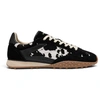 Image de HOFF pour femme. 22659413 Baskets en cuir Bridge Mkii Print noir (36), Plat, Lacets, Casuel, Imprimé animal