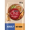 Image de Purina one mini/petit adulte avec poulet, carottes et haricots verts à la sauce 85 g
