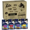 Image de Felix Purina Le Ghiottonerie Aliments humides pour Chats avec Boeuf, Poulet, Canard, Agneau, 80 enveloppes de 85 g
