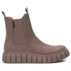 Image de REFRESH - Bottines Femme Taupe - Chaussures confortables et polyvalentes - Mode décontractée - Modèle 17024904 (Taille39)