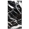 Image de Panorama Tapis du Sol Allée - Différentes Tailles - (Marbre Noir 80x250 cm)