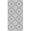 Image de Panorama Tapis Vinyle - Modèle Carreaux Ciments Fleur Gris 60x110 cm - Différentes Tailles - Deco Maison, Cuisine, Chambre et Exterieur