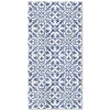 Image de Panorama Tapis Vinyle - Modèle Carreaux Ciments Géométrique Bleu 120x160 cm - Différentes Tailles - Deco Maison, Cuisine, Chambre et Exterieur