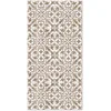 Image de Panorama Tapis Vinyle - Modèle Carreaux Ciments Géométrique Brun 60x110 cm - Différentes Tailles - Deco Maison, Cuisine, Chambre et Exterieur