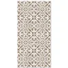 Image de Panorama Tapis Vinyle - Modèle Carreaux Ciments Géométrique Brun 120x160 cm - Différentes Tailles - Deco Maison, Cuisine, Chambre et Exterieur