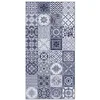 Image de Panorama Tapis Vinyle - Modèle Carreaux Ciments Nijar Bleu 80x150 cm - Différentes Tailles - Deco Maison, Cuisine, Chambre et Exterieur