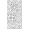 Image de Panorama Tapis Vinyle - Modèle Carreaux Ciments Talavera Gris 80x150 cm - Différentes Tailles - Deco Maison, Cuisine, Chambre et Exterieur