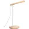 Image de Forlight Arlo - Lampe de Bureau LED en Bois Naturel. Lampe de Table en Acier Blanc et Bois avec Lumière LED Neutre 4000K