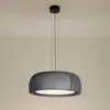 Image de LEDS-C4 Suspension LED Gong, gris, 4.000 K, Ø 61,2 cm, tissu